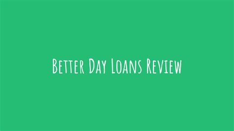 Better Day Loans Apr